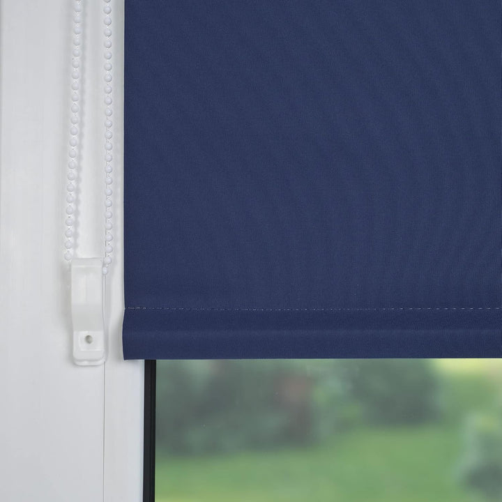 Liedeco® Rollo Klemmfix Thermobeschichtet - 100 x 150 cm blau (Breite x Höhe) / lichtundurchlässig B