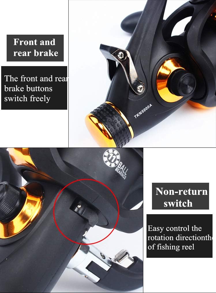 BNTTEAM 11BB Vorderes und hinteres Bremssystem Einwegkupplungsgrösse 1000-7000 Vollmetallspule Spinn