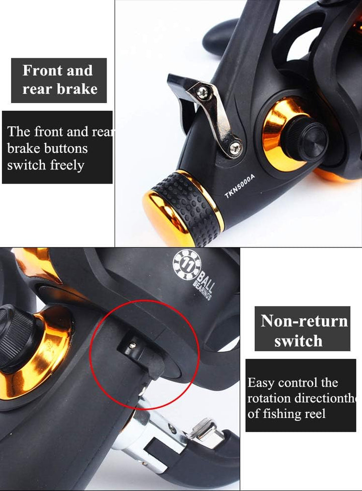 BNTTEAM 11BB Vorderes und hinteres Bremssystem Einwegkupplungsgrösse 1000-7000 Vollmetallspule Spinn