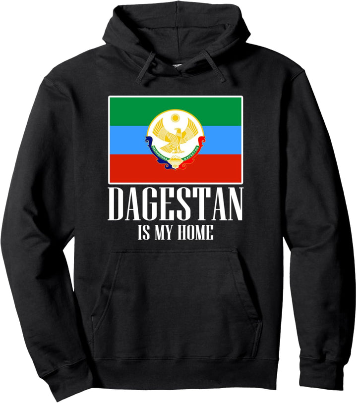 Dagestan Flag, Dagestan Is My Home, Dagestan Love, Dagestan Pullover Hoodie