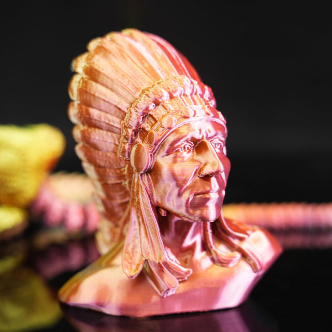 GratKit Tricolor silk PLA Filament 1,75mm 1kg Spule, Seide Dreifarbiges 3D-Drucker Filament mit +/-0