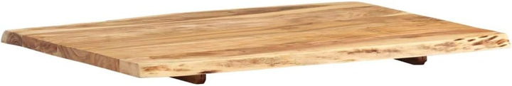 vidaXL Massivholz Tischplatte Baumkante Massivholzplatte Akazie 80x(50-60) x2,5cm 80 x 60 x 2.5 cm,