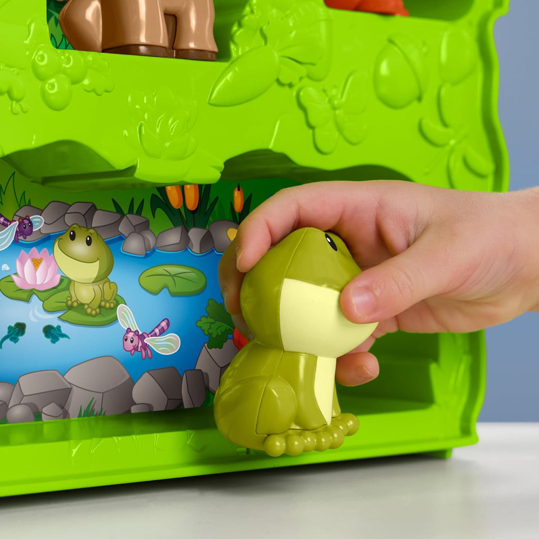 Fisher-Price Little People Waldfreunde Spielzeug für Kleinkinder mit Tragekoffer, Spielset mit Tierf