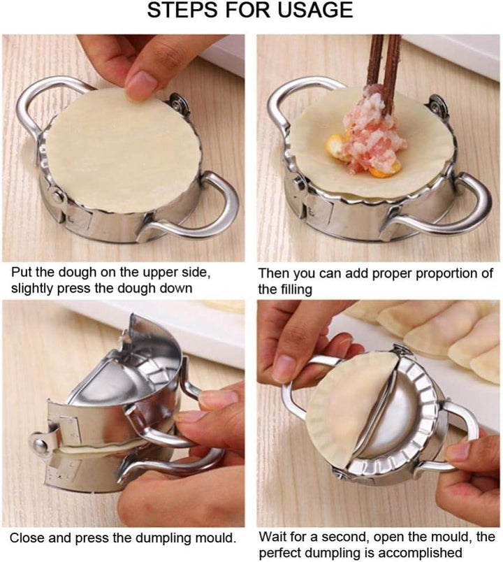 Knödel Hersteller Edelstahl Ravioli Knödel Form Teig Scherblock Frucht Torten Presse Gebäck bearbeit
