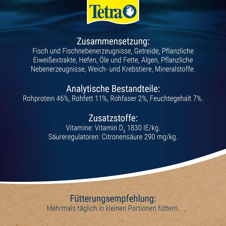 TetraPhyll Flakes - Fischfutter für alle pflanzenfressenden Zierfische, Flockenfutter mit lebenswich