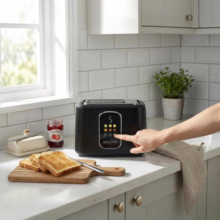 Salter Toast Rite 2-Scheiben Digitaler Toaster mit LED-Touch-Display – Präzise Bräunungssteuerung, i