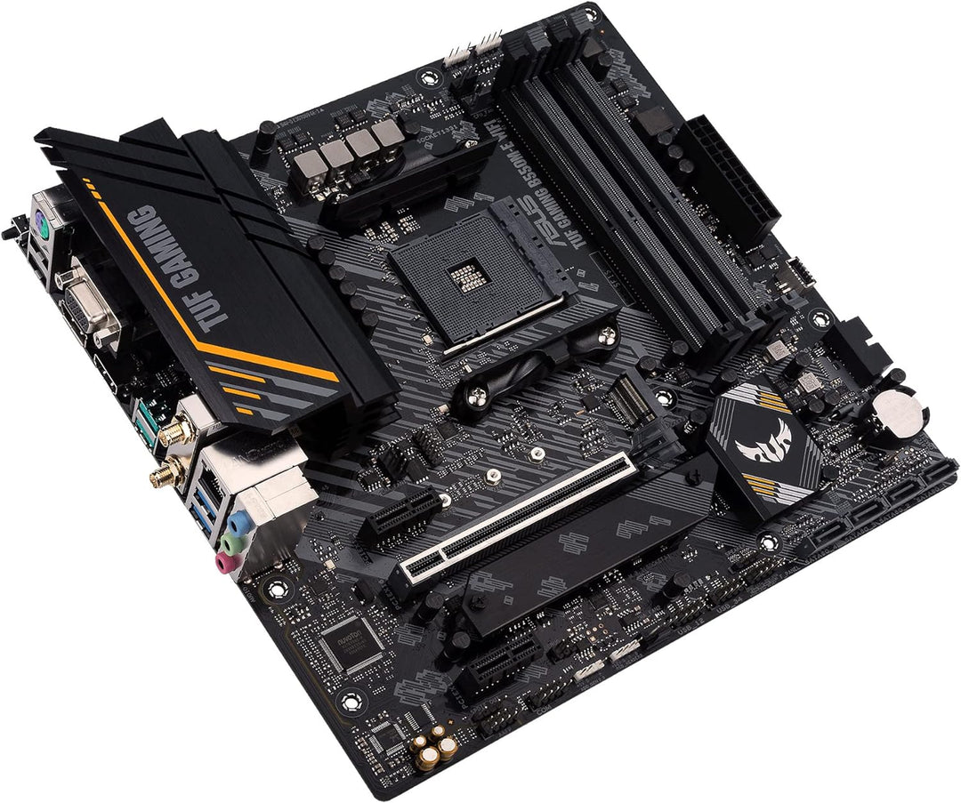 ASUS TUF Gaming B550M-E (Wi-Fi) Gaming Mainboard Sockel AM4 (micro-ATX, Ryzen, PCIe 4.0, WiFi6, 2x M