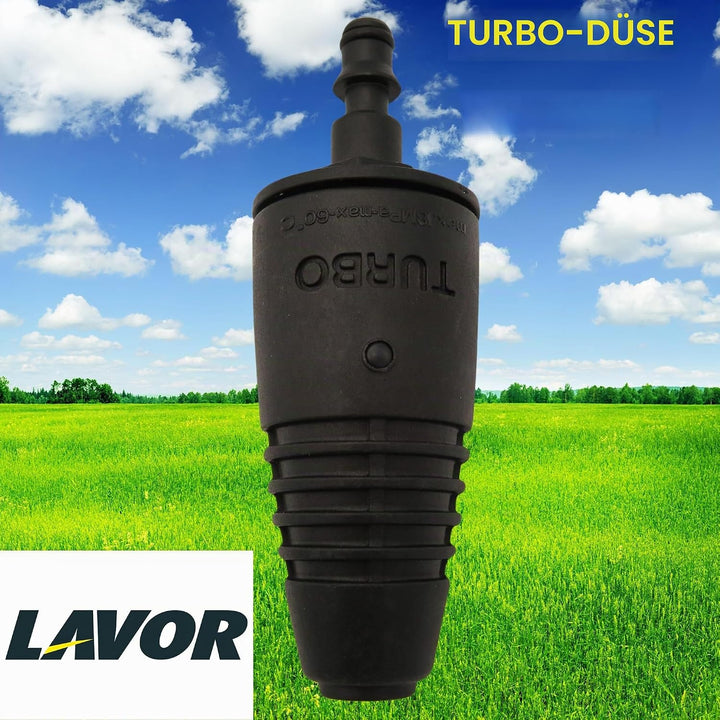 Düsenset für Lavor Hochdruckreiniger – Turbo-Düse und verstellbarer Bürstenkopf