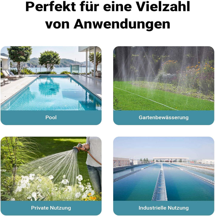 Wiltec Druckschalter mit Kabel EPC-2 230V bis 10 bar, Druckwächter mit Trockenlaufschutz für Hauswas