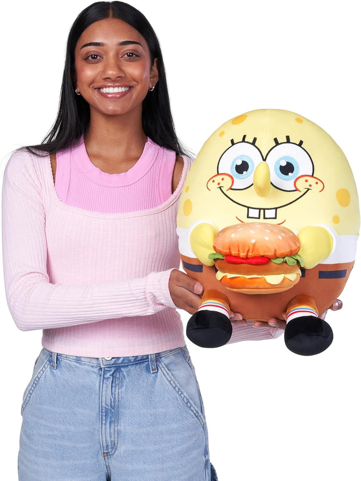 Snackles Figur Spongebob Schwammkopf, 35 cm grosses Plüschspielzeug (Spongebob & Krabby Patty) von Z