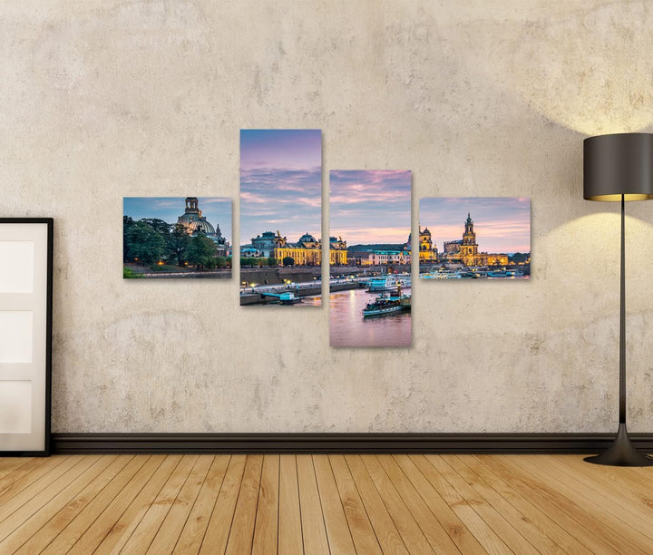 islandburner Bild auf Leinwand Dresden Deutschland Über Der Elbe Bilder Wandbilder Poster Leinwand 1