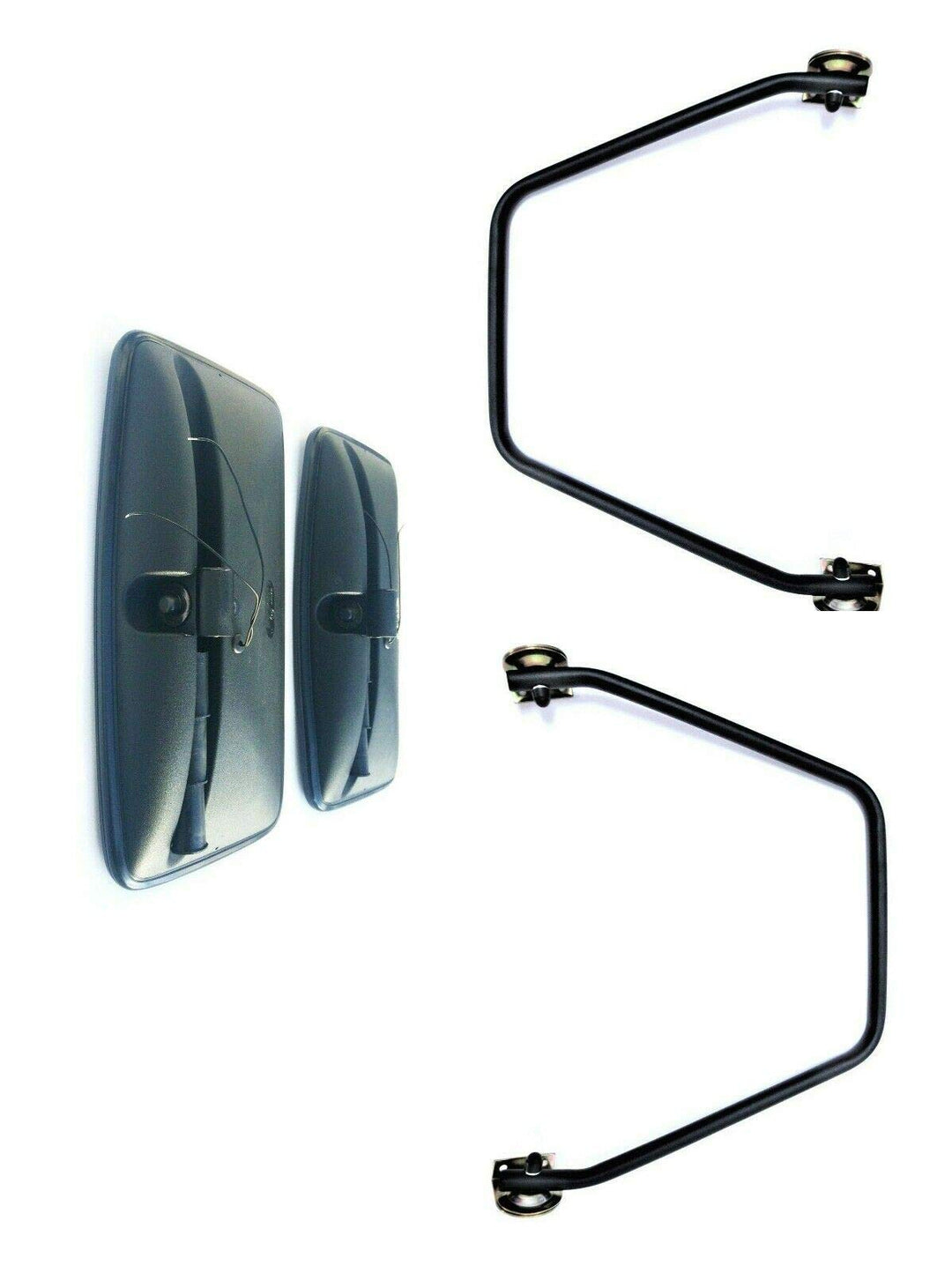 2x Seitenspiegel Beheizt Traktor 410x205 mm ø15-30 Spiegelhalter Spiegelarm SET