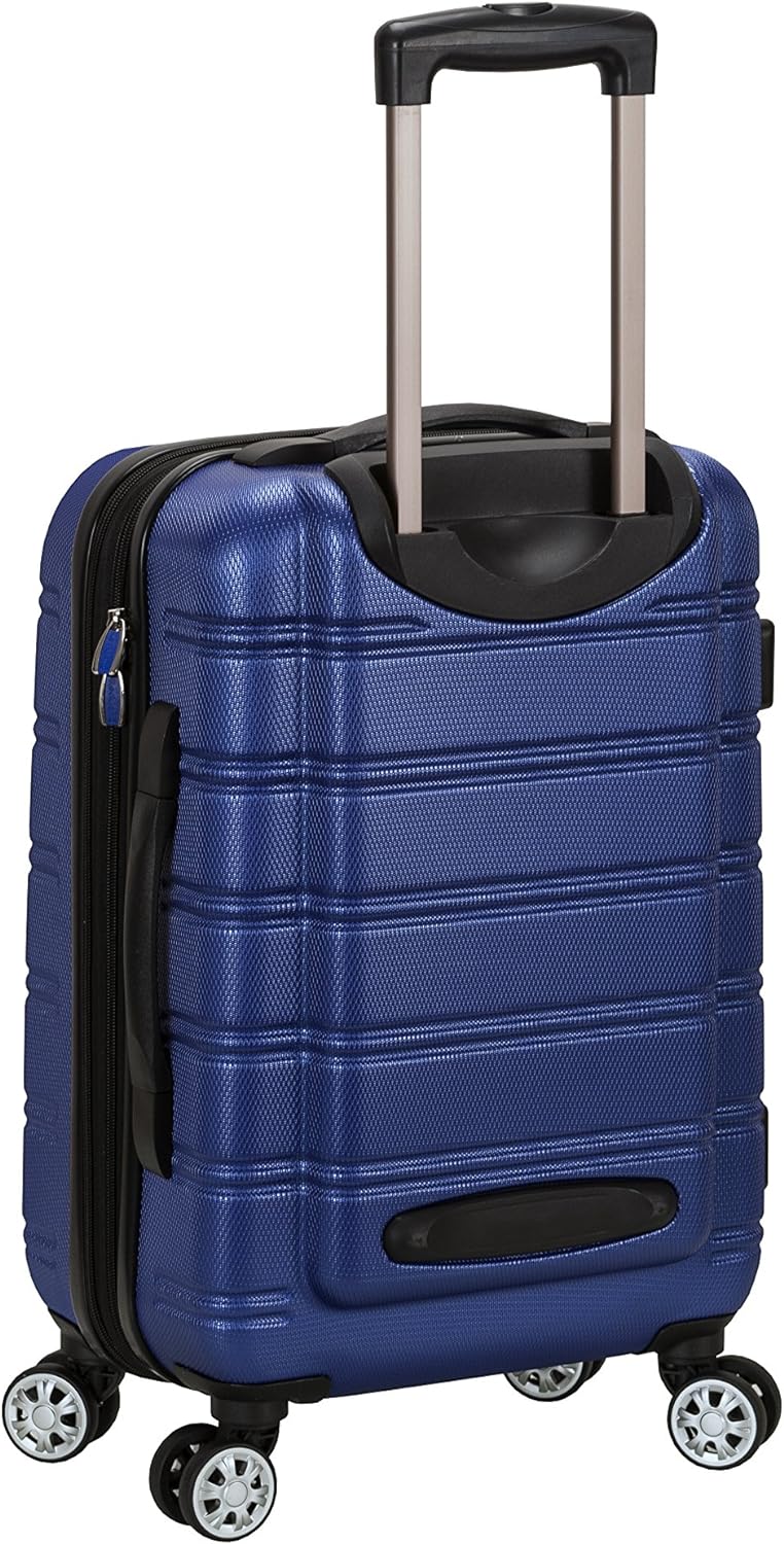 Rockland Melbourne Hardside Erweiterbares Spinner-Rad Gepäck, Blau, 3-Piece Set (20/24/28), Melbourn