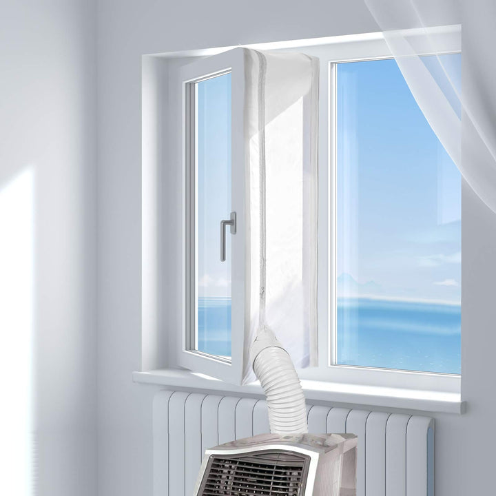 HOOMEE Fensterabdichtung für mobile Klimageräte, Klimaanlagen, Wäschetrockner, Ablufttrockner, Hot A