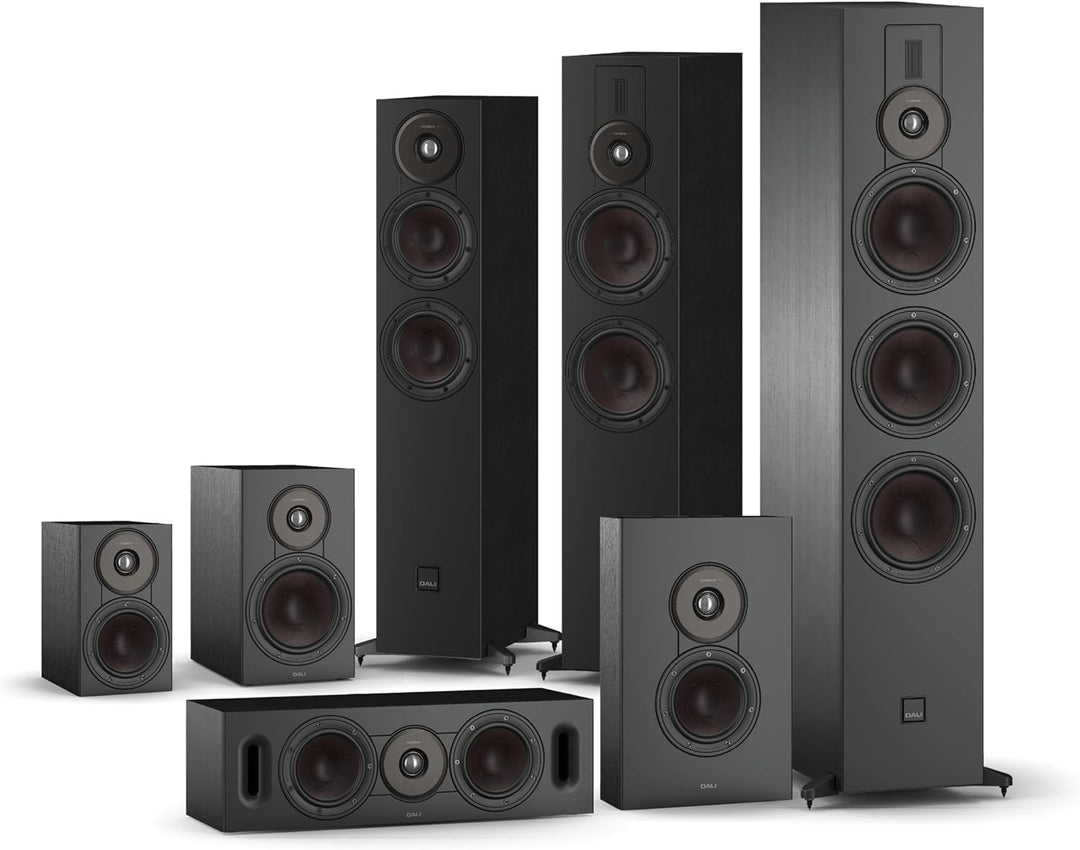 DALI SONIK 7 – Premium Standlautsprecher (Paar) mit 2 x 7″ Clarity Cone™ Tiefmitteltönern, Hybrid-Ho