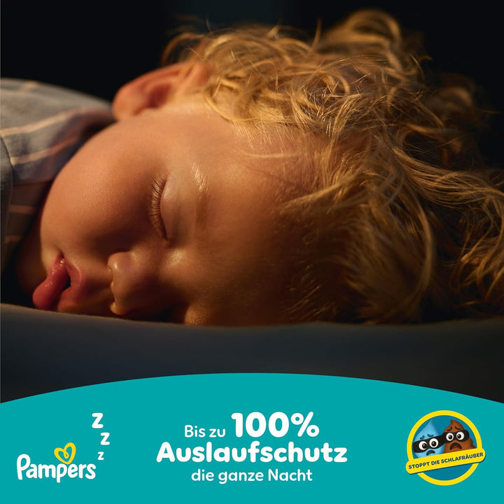 Pampers Pampers Ninjamas Nachthöschen / Höschenwindeln für Mädchen (27-43kg), 54 Pyjama Höschen, 8-1