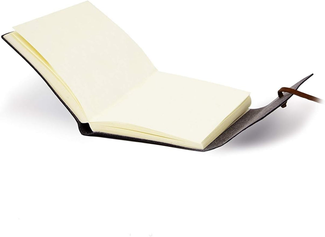 Vietri A5 mittelgrosses Notizbuch aus recyceltem Leder, Handgearbeitet in klassischem Italienischem