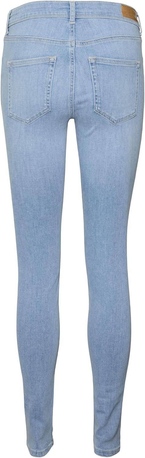 VERO MODA Womens Light Blue Denim Jeans Stretch