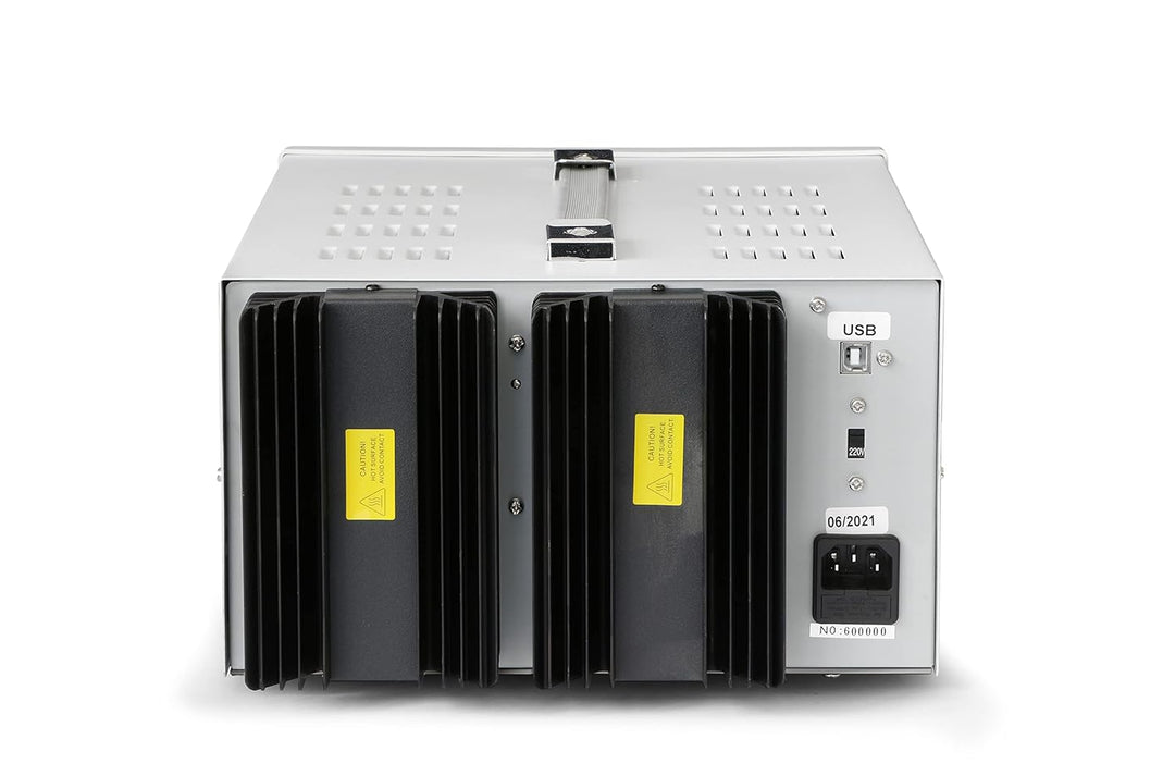 PeakTech 6075 - Linear geregeltes Netzgerät mit 2 Ausgängen & USB, Doppel Labornetzgerät 0-30V / 0-5