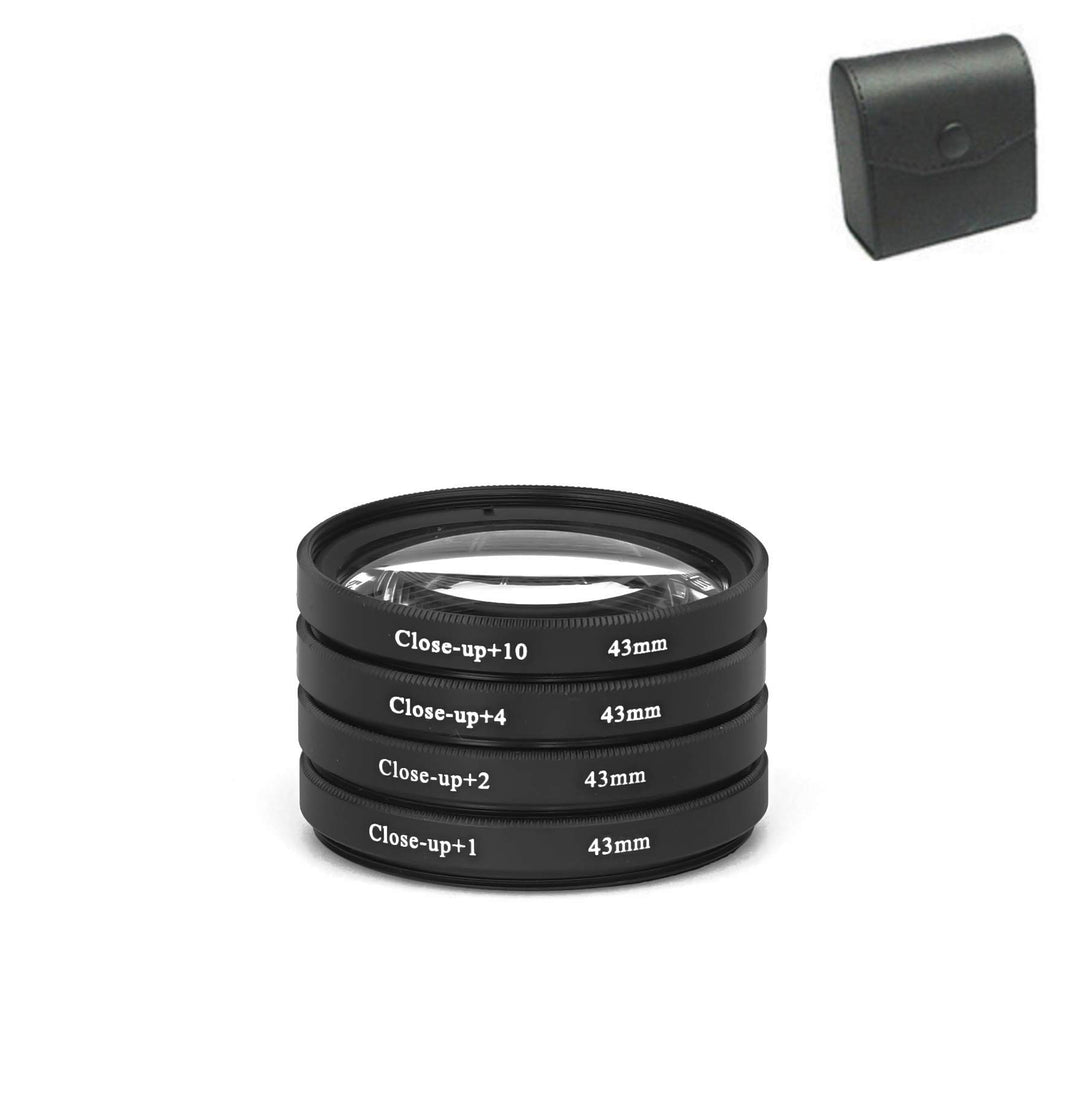 43mm Close-Up Filter Set +1+2 +4 +10 Makrolinse Nahlinse Close Up 43 mm