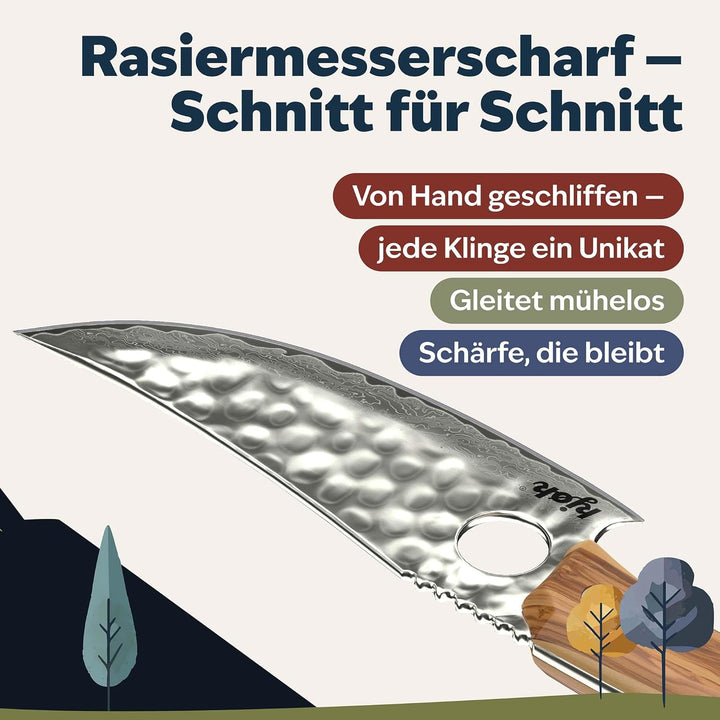 kjøk Premium 67 Schichten Damastmesser 62±2 HRC japanischer AUS-10 Stahl Kern Kochmesser mit Loch Da