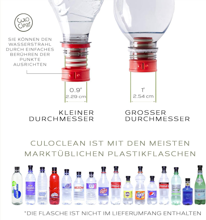 CuloClean Hand-WC-Bidet, hergestellt in Spanien, diskretes tragbares Bidet, kompatibel mit jeder Pla