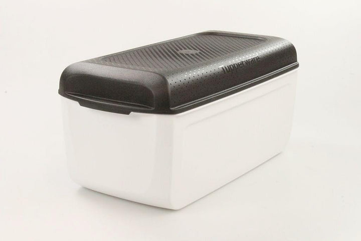 Tupperware Junior BrotMax 2 Brotbehälter, Schwarz/Weiss, 35345