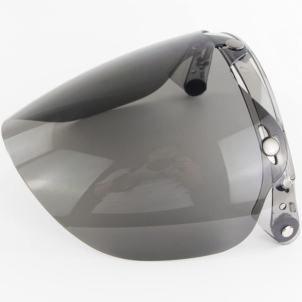 DANLINI Motorradhelme Objektiv, Jethelm Visier 3 Snap Shield Visier Bunt Helm Bubble Visier Motorrad