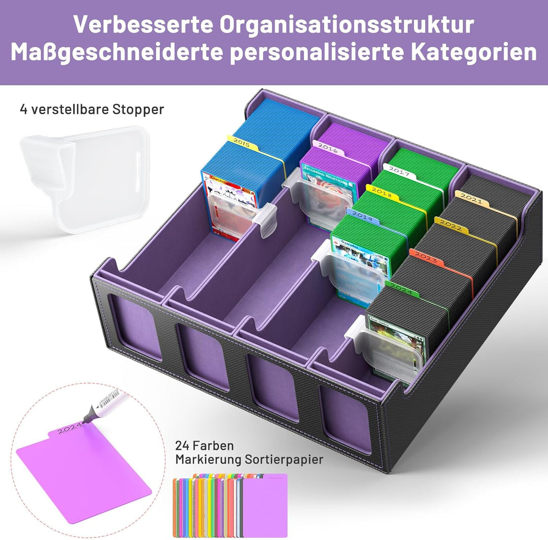 Hot Bee MTG Deck Box, Karten Aufbewahrungsbox für 2400 Karten, TCG Box, MTG Commander Deck Box, Samm