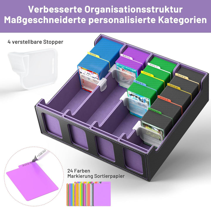 Hot Bee MTG Deck Box, Karten Aufbewahrungsbox für 2400 Karten, TCG Box, MTG Commander Deck Box, Samm