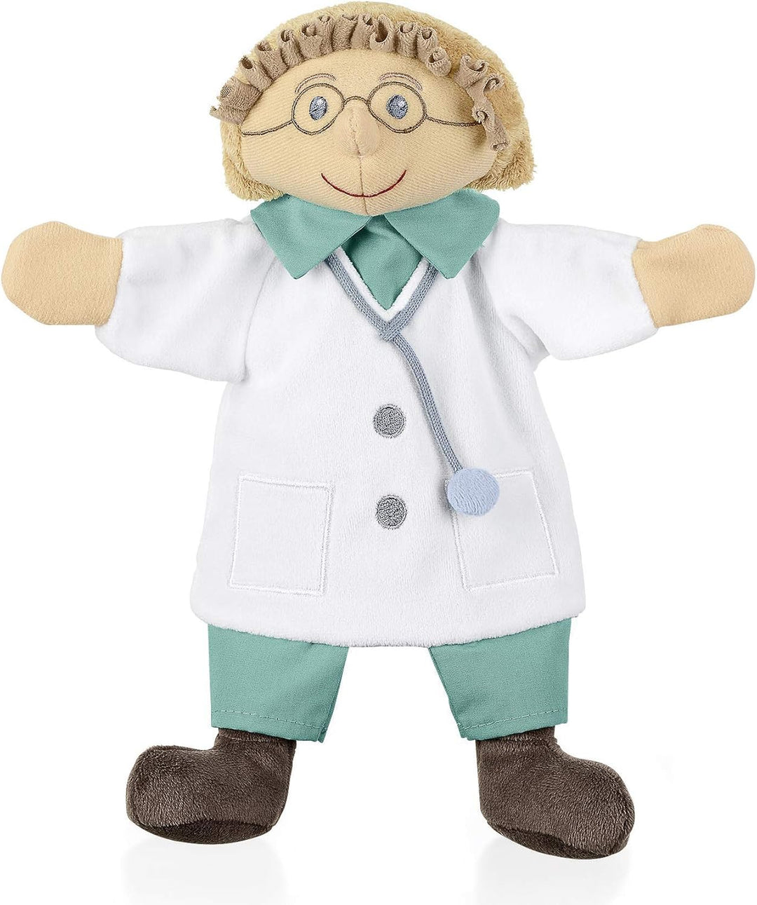 Sterntaler 3602031 Handpuppe Arzt, Ideal für Puppentheater und Rollenspiele, 28 x 27 x 10 cm, Mehrfa