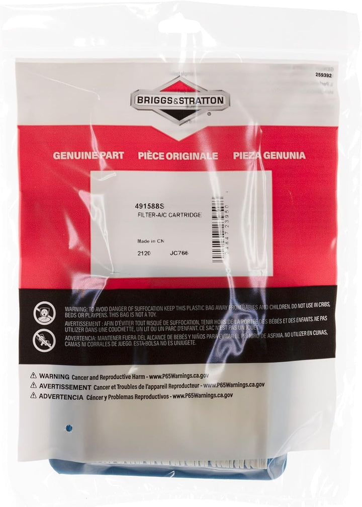Briggs & Stratton 4101 / 491588S Luftfilterkartuschen, Originalteil, 5 Stück