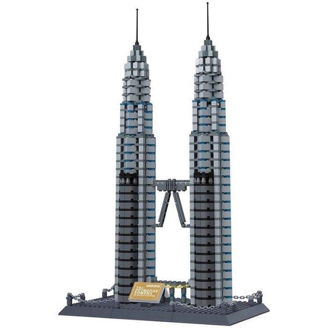 Wange Petronas Tower Kuala Lumpur Architektur-Modell, zur Montage mit mit Bausteinen Petronas Doppel