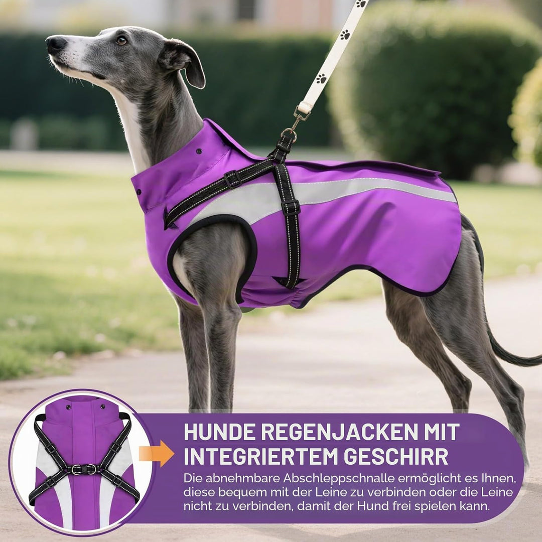 Hund Regenmantel wasserdichte Regenmäntel für Hunde Regenjacken mit Kapuze Haustier Regen Poncho Man