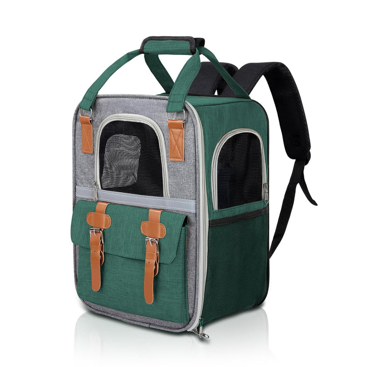Haustier Rucksack für Katzen & Kleine Hunde,Atmungsaktiver Tragbare Katzenrucksack mit Sichtfenster,