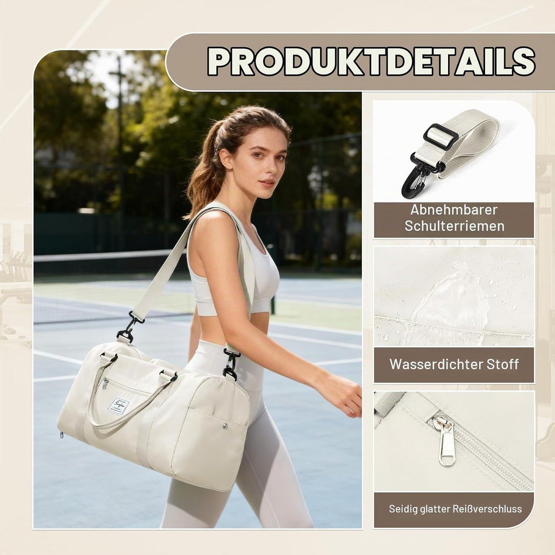 Sport Duffel Bag Damen Herren Sporttasche mit Schuhfach &amp; Nassfach Reisetasche Handgepäck Tasche Spo
