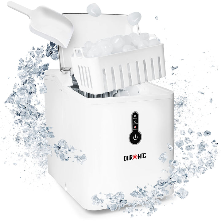 Duronic ICM120 Automatische Eiswürfelmaschine | 9 Eiswürfel in 7 min | 1,5 L Wassertank | Bis zu 12