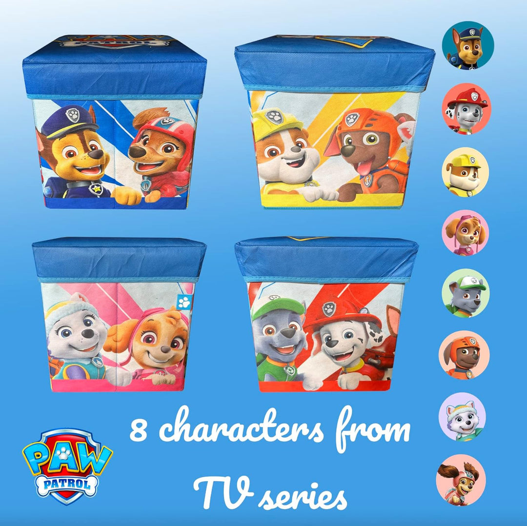 Superdiver - Aufbewahrungsbox und Hocker Paw Patrol - Offizielle Lizenz Paw Patrol - 30x30x30 cm - F