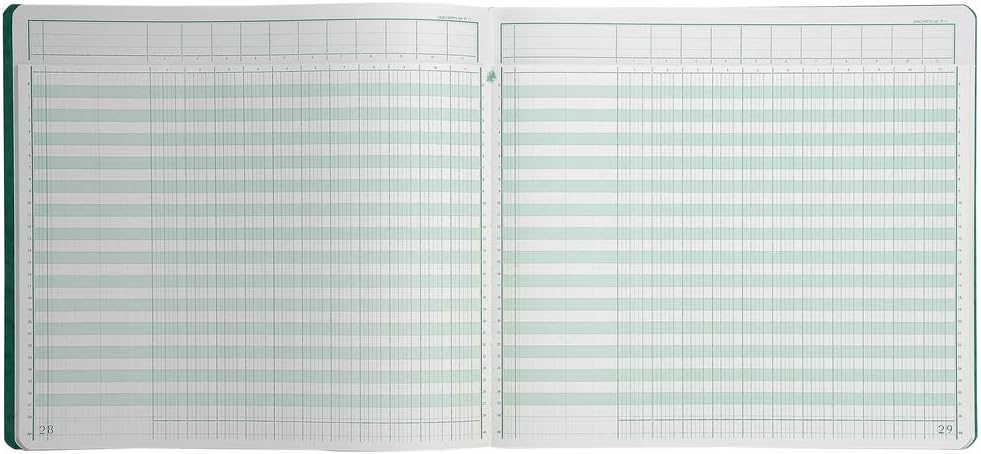 EXACOMPTA Gesch‰ftsbuch mit kopfleiste, 11 Spalten je Seite VE = 1
