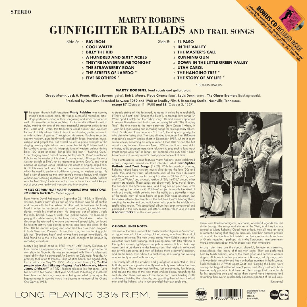 Gunfighter Ballads and Trail Songs Bonu, Vinyl