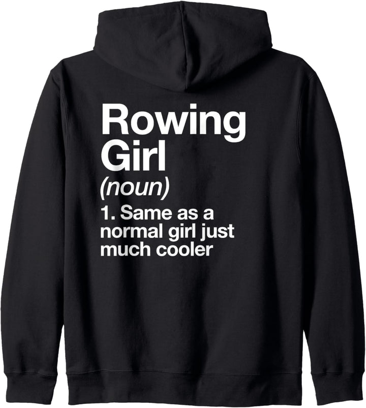 Ruderndes Mädchen Definition Funny Rudern Sport Kapuzenjacke