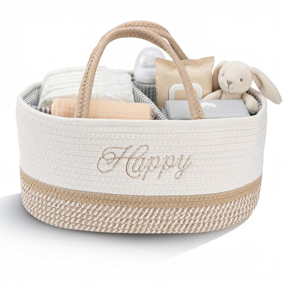 Klapptisch Organizer, Baby Organizer Korb, Klapptisch Aufbewahrungskorb, Windel Caddy mit Türgriff,
