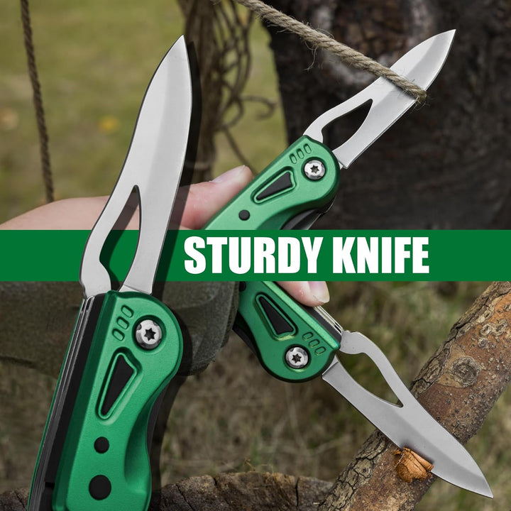 FLISSA 13 in 1 Multitool Schraubenschlüssel, Verstellbarer Multifunktionsschlüssel mit Messer, Campi