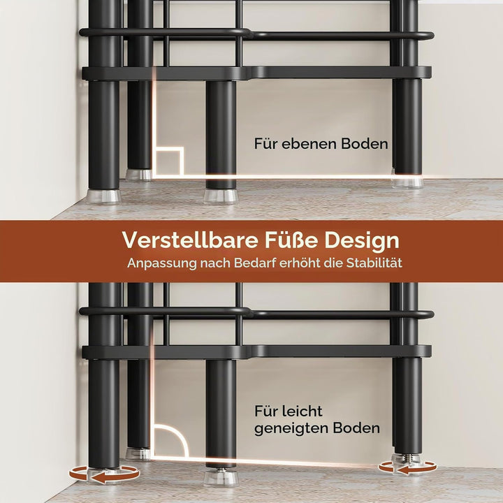 Orimade 2 Stück Duschregal Stehend Rostfrei,Ecke Duschablage Freistehende, Duschablage ohne Bohren f