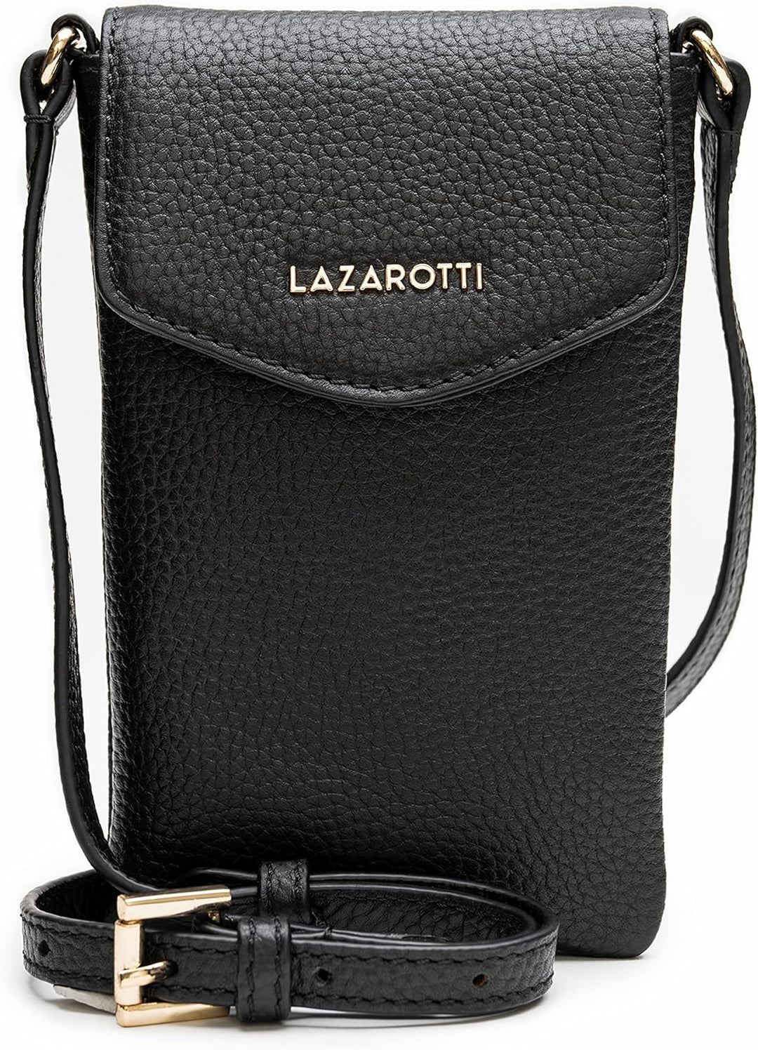 Lazarotti Bologna Damen Leder-Handytasche | Grösse 10 x 3,5 x 18 cm für sämtliche gängigen Smartphon