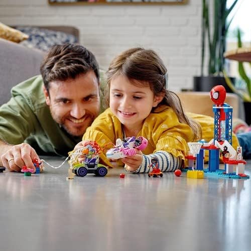 LEGO 10784 Marvel Spidey und Seine Super-Freunde, Spider-Mans Hauptquartier, Spielzeug zum Bauen ab