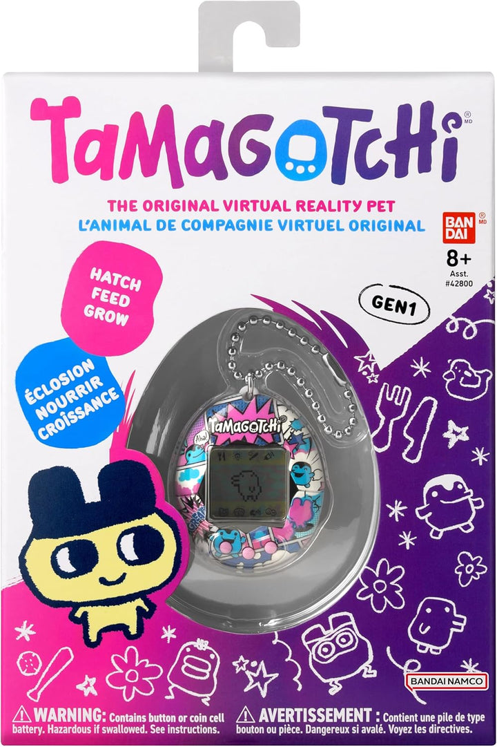 Tamagotchi Bandai Virtuelles Haustier Original Ginjirotchi Comic Book, Mehrfarbig 42982, elektronisc