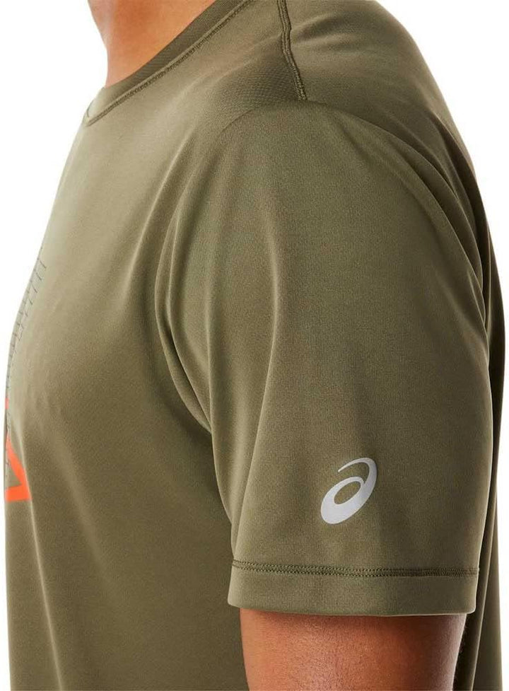 ASICS Fujitrail T-Shirt Running Herren Grün S, Gr&#xFC;n S