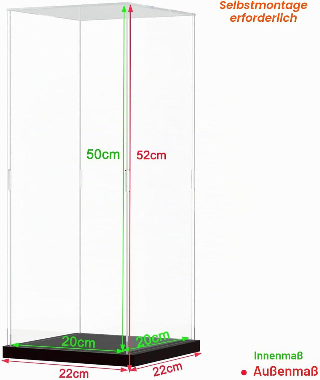 Acryl Vitrine Klar für Lego Actionfiguren Funko Pop Modell Skulptur Transparenter Plexiglas Display