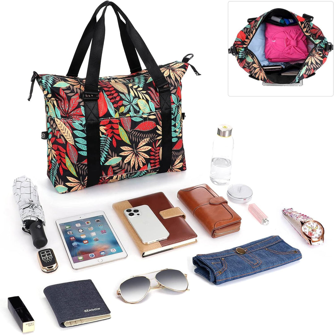 HAWEE Sporttasche Damen Gross Leichte Reisetasche Herren Faltbare Gym Duffel Bag Weekender Travel Ba